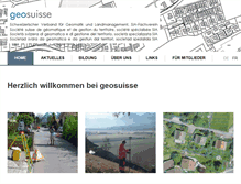 Tablet Screenshot of geosuisse.ch
