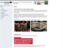 Tablet Screenshot of fr.geosuisse.ch
